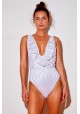 SWIMSUIT METALIZED SILVER