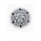 TOALLA REDONDA  MANDALA BLACK & WHITE