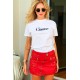 BIKER SKIRT RED